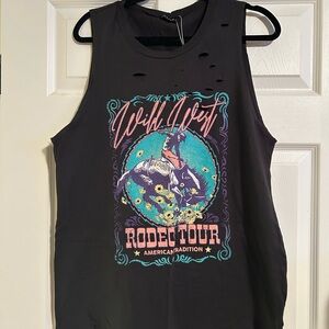 Wild West Rodeo Tour Graphic Tank Top